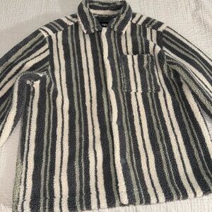 Zara Men’s Printed Fleece Overshirt - Brand New with Tags- Size Xl
